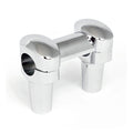 Widow riser set. 3" rise. Chrome — Most 73-up H-D with 3.5" riser spacing and 1-1/4" handlebars