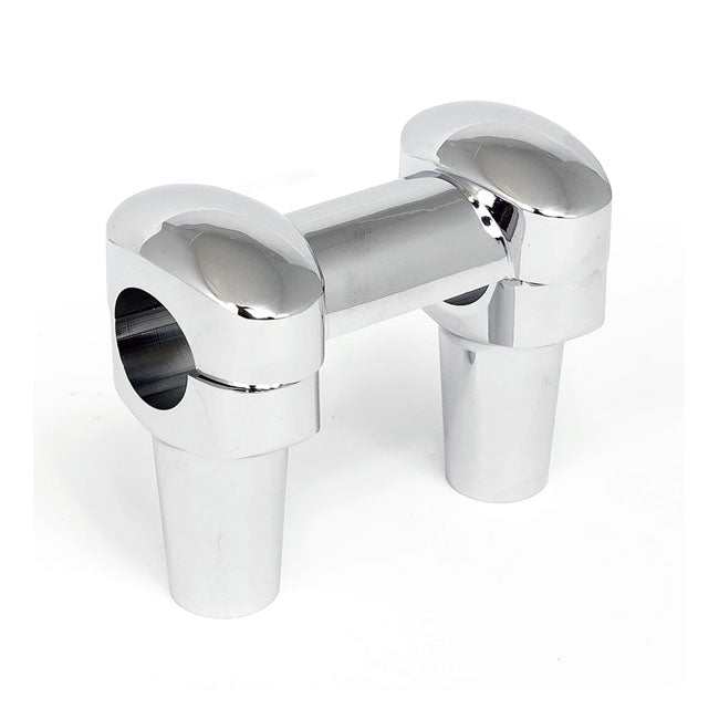 Widow riser set. 3" rise. Chrome — Most 73-up H-D with 3.5" riser spacing and 1-1/4" handlebars