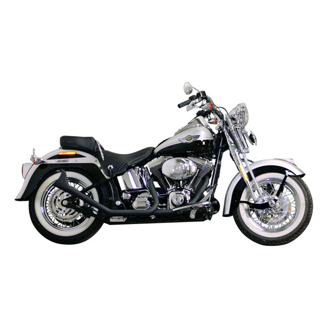 Paughco, Side by side Upswept Fishtails exhaust. Black