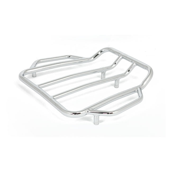 Contoured luggage rack for Tour-Pak®. Chrome