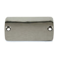 Master cyl. cover. plain chrome