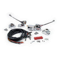 Chrome handlebar control kit — 72-81 Big Twin; XL Sportster (NU)