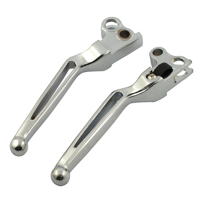 Handlebar lever set, slotted