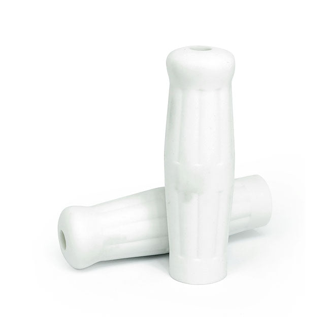 Vintage style 1" grips white