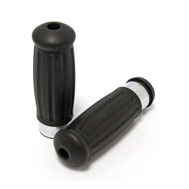 Handlebar grip set, Antique style — 08-25 H-D with e-throttle (excl. 2025 Softail; 11-17 Softail CVO models; 23-25 FLHXSE; 24-25 FLHX; 2025 FLHXU; 24-25 FLTRX; 18-25 FLTRXSE; 24-25 FLTRXSTSE; 21-25 RA Pan America & RH Sportster/Nightster models)