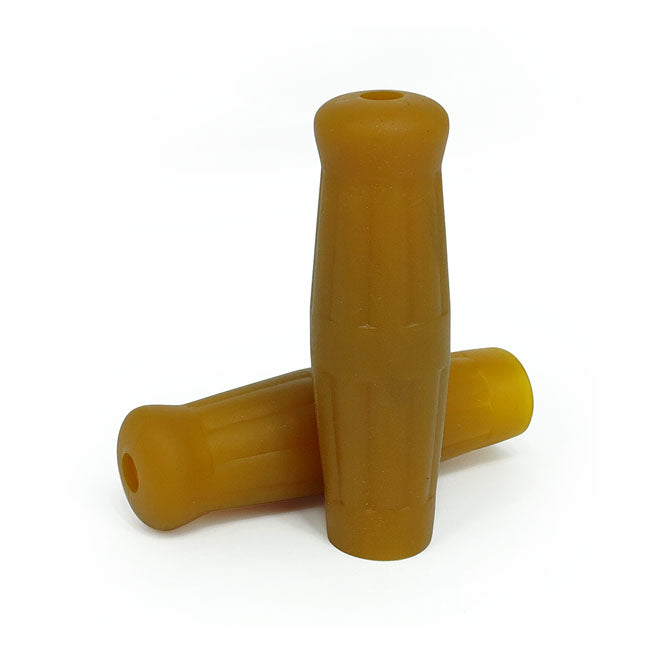 Vintage style 1" grips candy brown