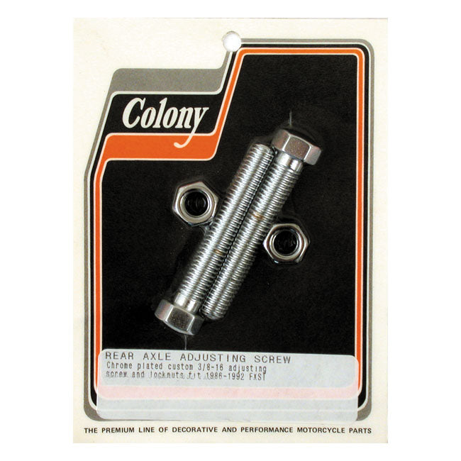 Colony axle adjuster kit, hex chrome