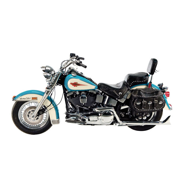 Paughco, Independent dual head pipes. Chrome — 85-94 Softail (NU)