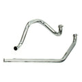 Paughco, Independent dual head pipes. Chrome — 95-99 Softail (NU)