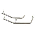 Paughco, Upswept Fishtail exhaust. Chrome — 07-17 Softail (NU)