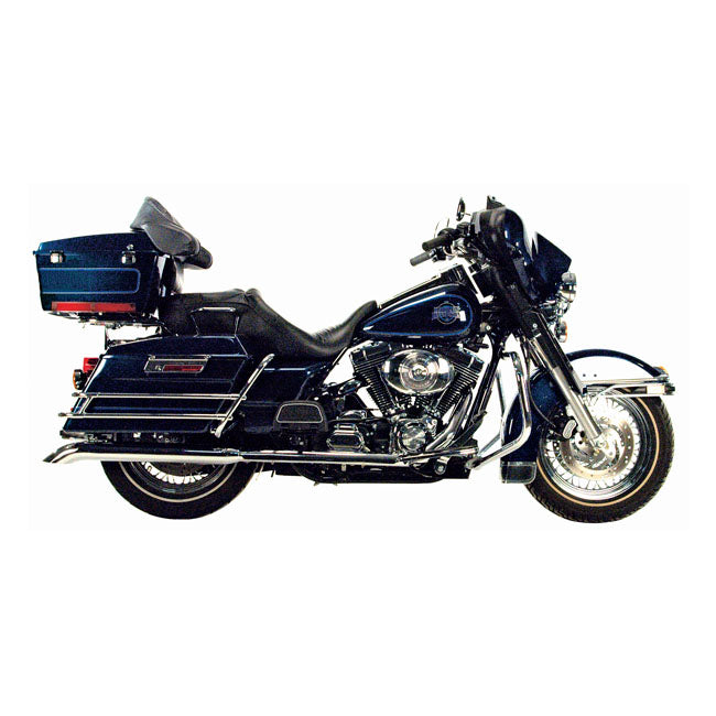 Paughco, Independent dual head pipes. Chrome — 95-06 FLT/Touring models (NU)