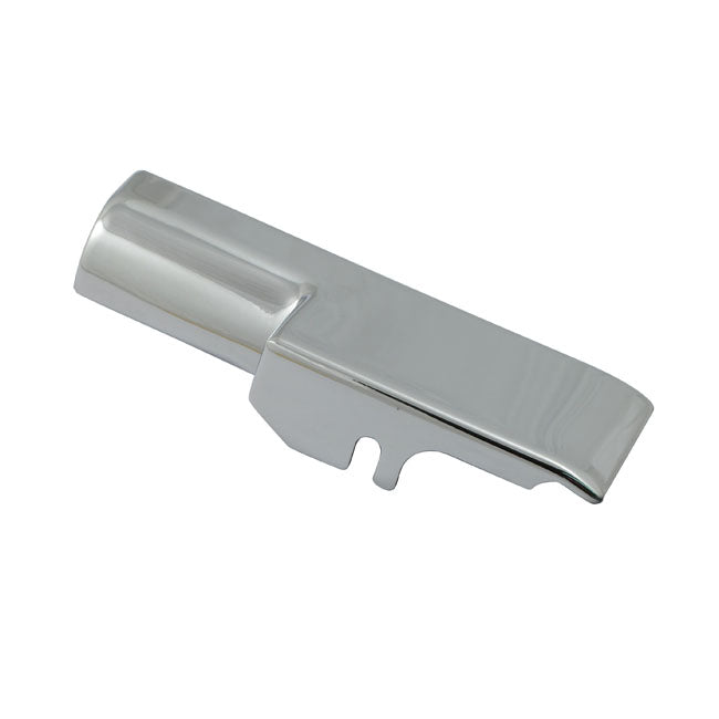Oil pump cover, chrome — 68-91 Big Twin with OEM chain oiler (NU)