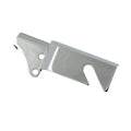 Oil pump cover, chrome — 92-99 Evo Big Twin with OEM bottom feed & return oil lines (NU)