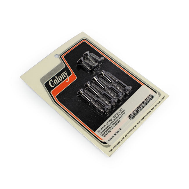 Colony primary mount kit slotted style, chrome — 65-69 Big Twin (NU)