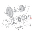 Retaining ring, clutch adjuster plate