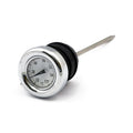 Oil tank dipstick with temperature gauge. Chrome white face — Custom tanks