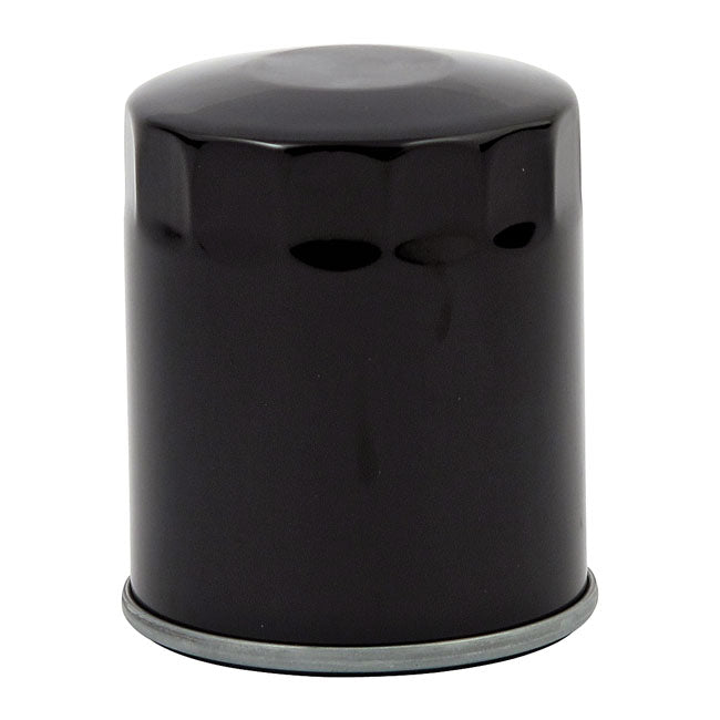MCS, spin-on oil filter. Black — 84-98 Softail; 80-98 FLT/Touring; 82-94 FXR; L84-22 XL Sportster; 08-12 XR1200; 97-02 Buell (NU)