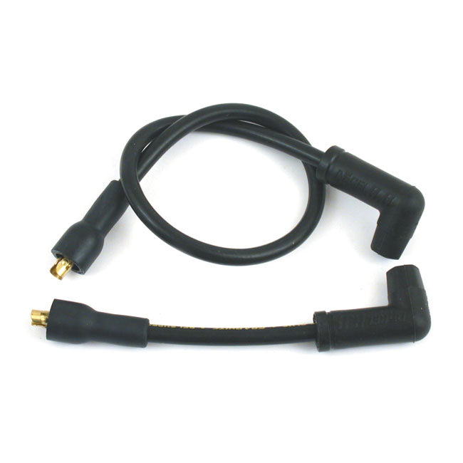 Accel, 8.8mm supression core spark plug wire set. Black — 65-84 FL; FX (Excl. FLT/Touring; FXR). Models with electronic ignition only (NU)