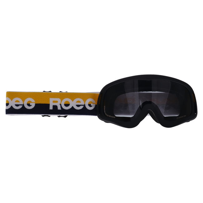 Roeg Peruna Yellow Stripe goggle black and yellow/blue strap