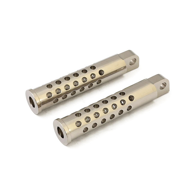 Shooter foot pegs. nickel plated
