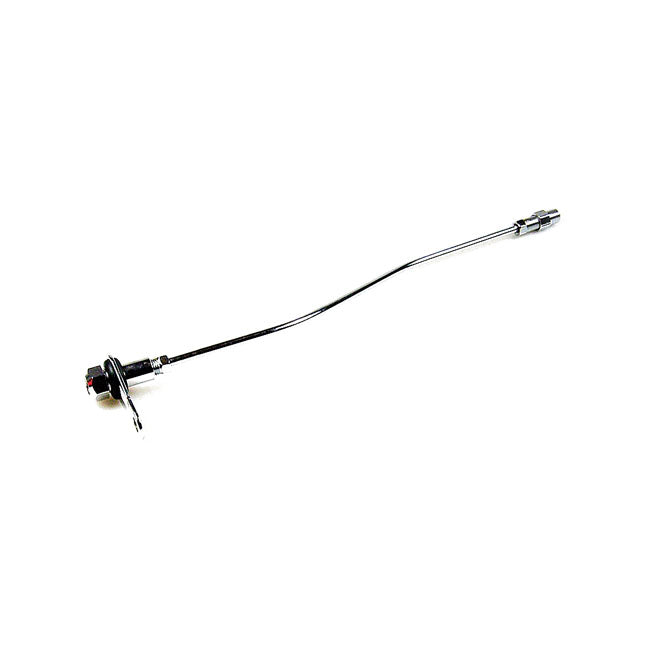 Fitting tube, oil pressure gauge. Chrome