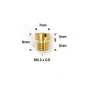 EBC Keihin CV carburetor main jets, size 175
