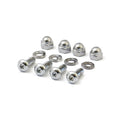 License plate mount kit. Buttonhead/Acorn. Chrome