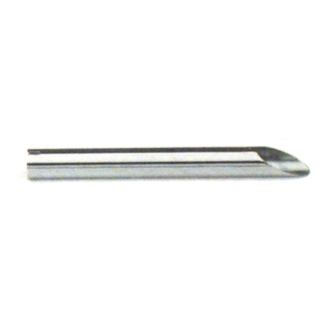 Paughco, Tailpipe extension. 18" Slash cut. Chrome
