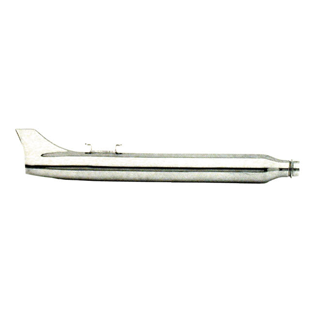 Paughco, Smooth 3" Rocket Fishtail muffler. 31". Left