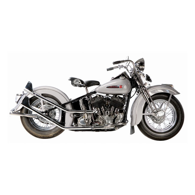 Paughco, Upswept head pipes. S-pipe - around oil tank — 37-48 74"/80" FLATHEAD (NU)