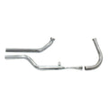 Paughco, Dual shotgun head pipes. Chrome — 66-69 Early Shovel (NU)