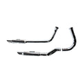 Paughco, Shotgun shorty exhaust (38"). Chrome — 58-64 Panhead (NU)