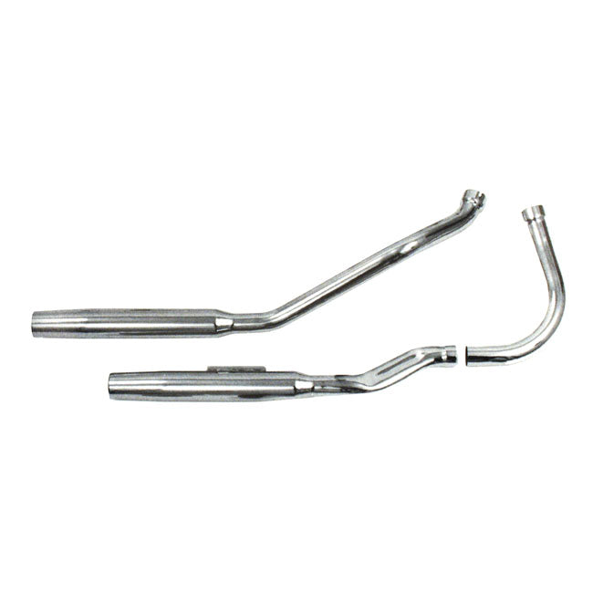Paughco, Tapered exhaust (38"). Chrome — 58-64 Panhead with swingarm frame (NU)