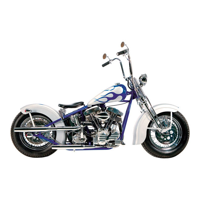 Paughco, Shotgun Tapered exhaust (38"). Chrome — 66-69 Early Shovel (NU)