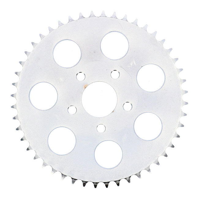 Rear sprocket, zinc. 48t — 73-85 4-speed Big Twin; 79-81 XL Sportster (NU)