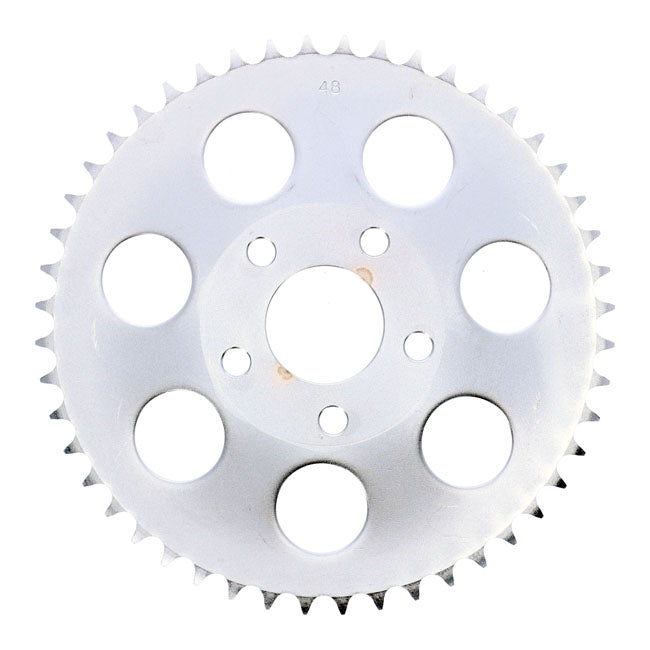 Rear sprocket, zinc. 48t — 73-85 4-speed Big Twin; 79-81 XL Sportster (NU)
