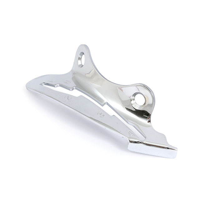 Shifter lever guide, 4-speed. Chrome — 40-46 4-speed Big Twin (NU)