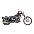 Paughco, Shorty exhaust (38"). Chrome — 66-69 Early Shovel (NU)