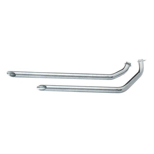 Paughco, Shotgun drags (40"). Chrome — 86-03 XL Sportster with rigid frame (NU)