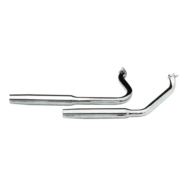 Paughco, Tapered exhaust (38"). Chrome — 84-94 FXR (NU)