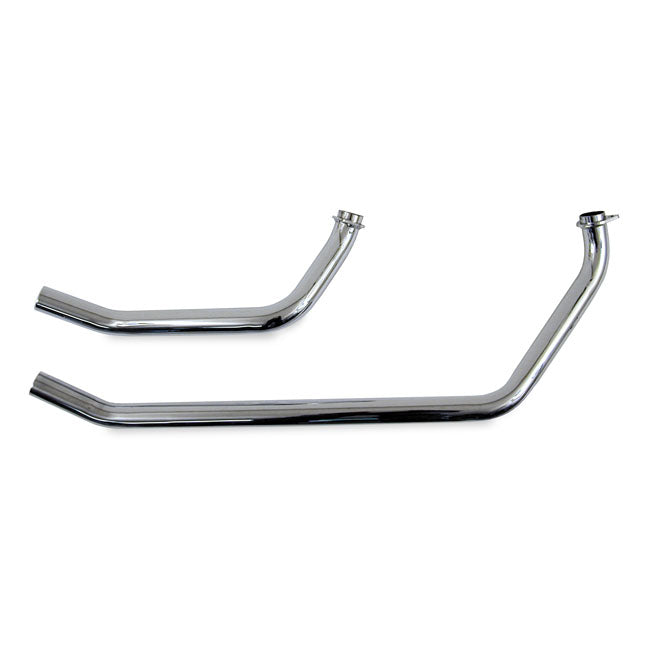 Paughco, Upswept head pipes. S-pipe - around oil tank — 94-99 FXST; FLST Softail (NU)