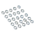 Crimp hose clamp, 7/16 (11.18mm) ID. Zinc