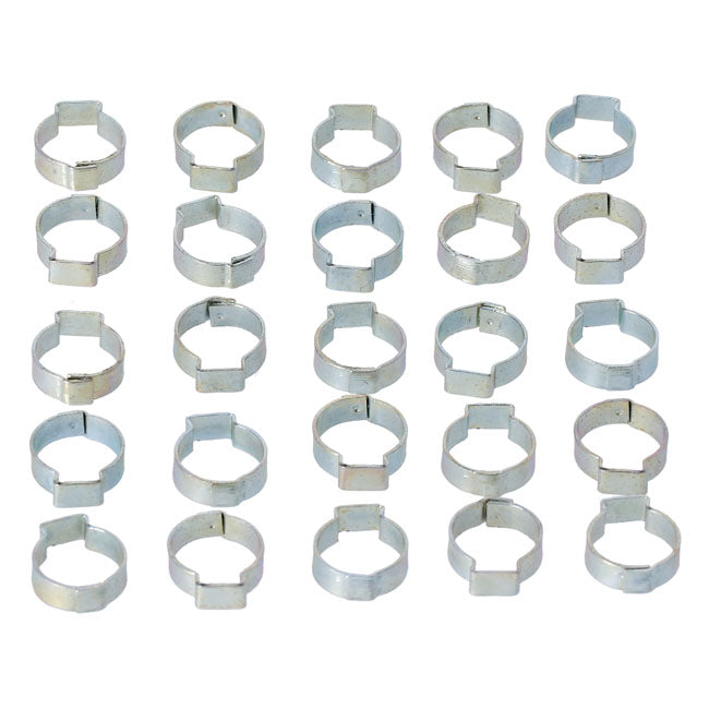 Crimp hose clamp, 11/16 (17.53mm) ID. Zinc — Various H-D models; 79-82(NU)FLT/Touring primary