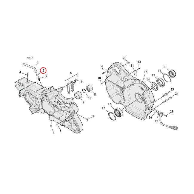 Crimp hose clamp, 11/16 (17.53mm) ID. Zinc — 84-86 FLT/Touring; 82-84 FXR; 86-22 XL Sportster; 08-12 XR1200 (NU)