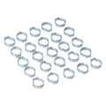 Crimp hose clamp, 13/16 (20.57mm) ID. Zinc