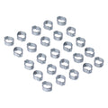 Crimp hose clamp, 1/2 (12.70mm) ID. Zinc