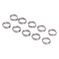 Crimp hose clamp, 3/4 (19.05mm) ID. Stainless