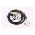 Handlebar wire & switch kit. Chrome switches — 82-95 Big Twin; XL Sportster (NU)