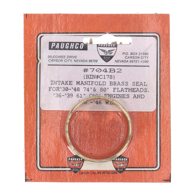 Paughco, Intake manifold seals — 30-48 74"/80" SV; 36-39 61" OHV; 40-46 45" WLD (NU)