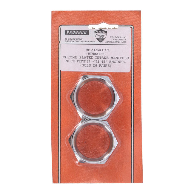 Paughco, Intake manifold nuts — 32-73 45" Flathead (excl. 40-46 WLD and 53-54 Servi-Car) (NU)